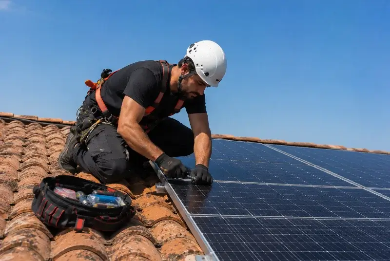 Maintenance et monitoring de panneaux solaires à Lecques