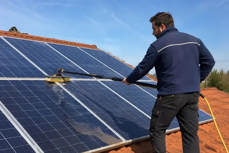 Nettoyage et entretien de panneaux solaires à Lecques